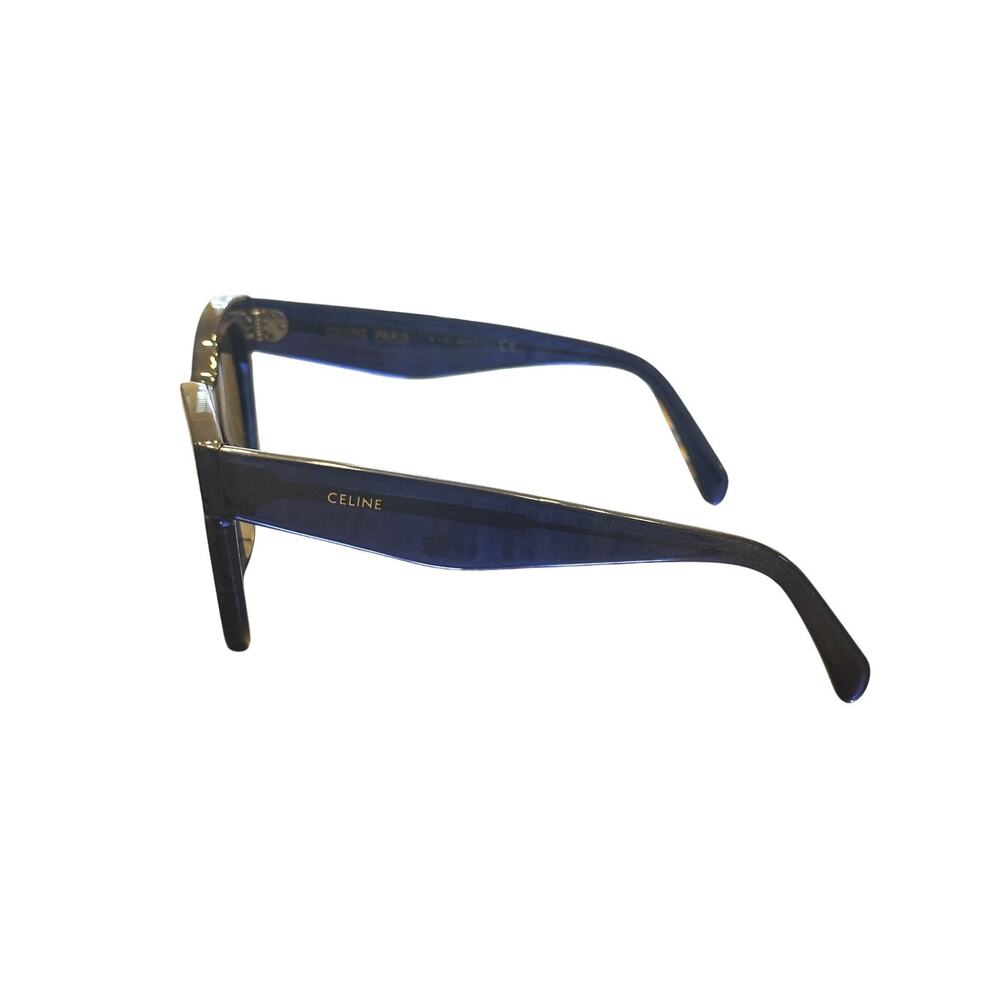 Celine CL4003IN 90E Baby Audrey Blue Frame Brown Gradient Oval Sunglasses - Picture 6 of 9